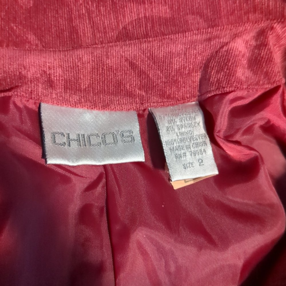 Woman's Size 2 Textured Raspberry Coat/Overcoat S… - image 2